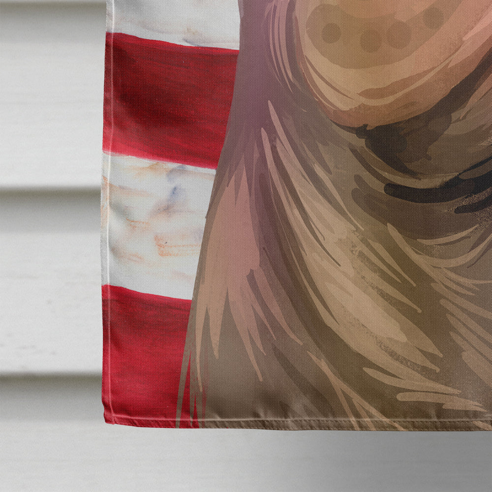Shar Pei Dog American Flag Flag Canvas House Size CK6702CHF