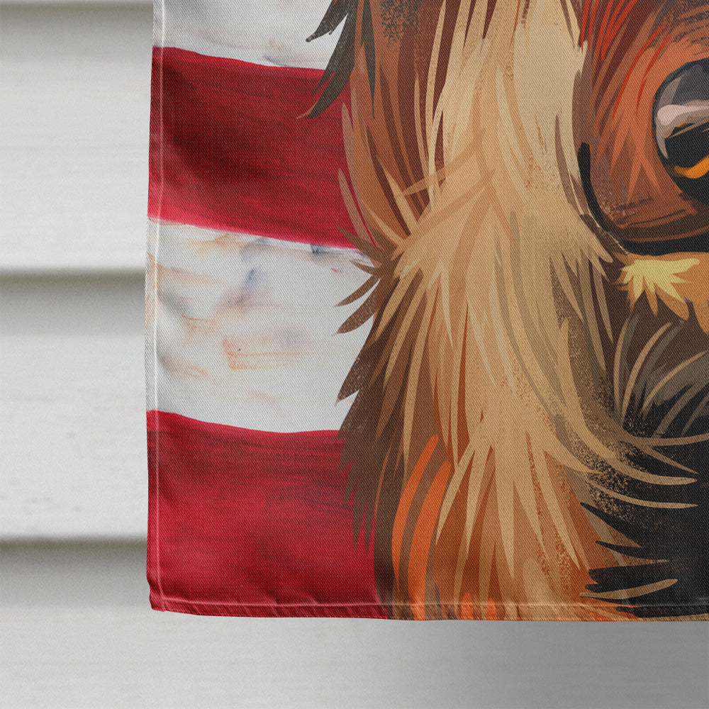 Shikoku Dog American Flag Flag Canvas House Size CK6706CHF