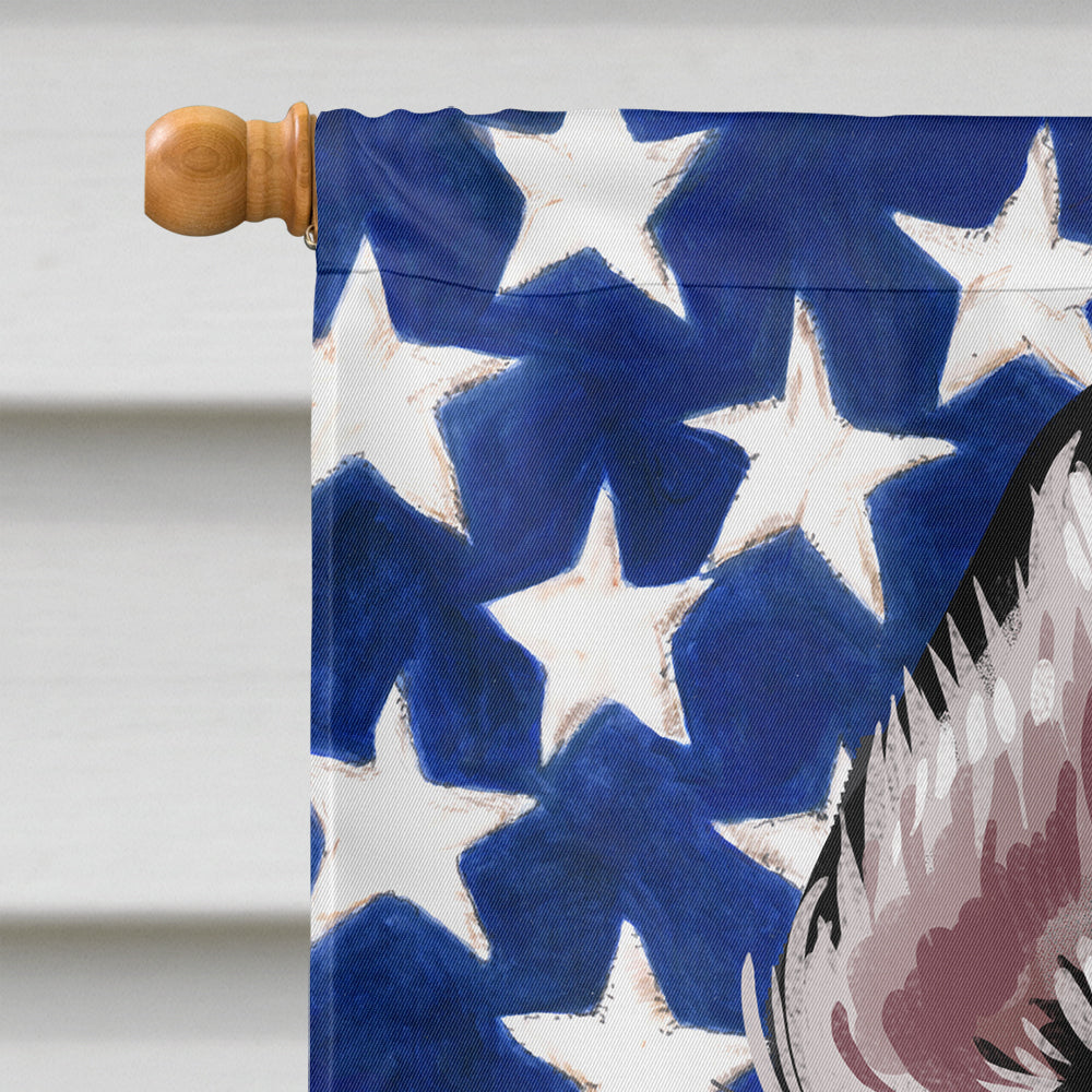 Siberian Husky Dog American Flag Flag Canvas House Size CK6708CHF