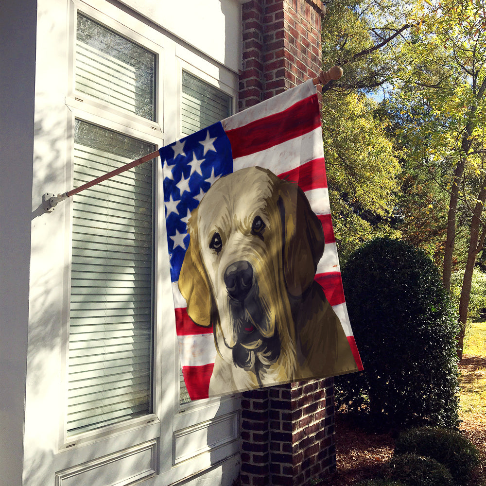 Spanish Mastiff Dog American Flag Flag Canvas House Size CK6718CHF  the-store.com.