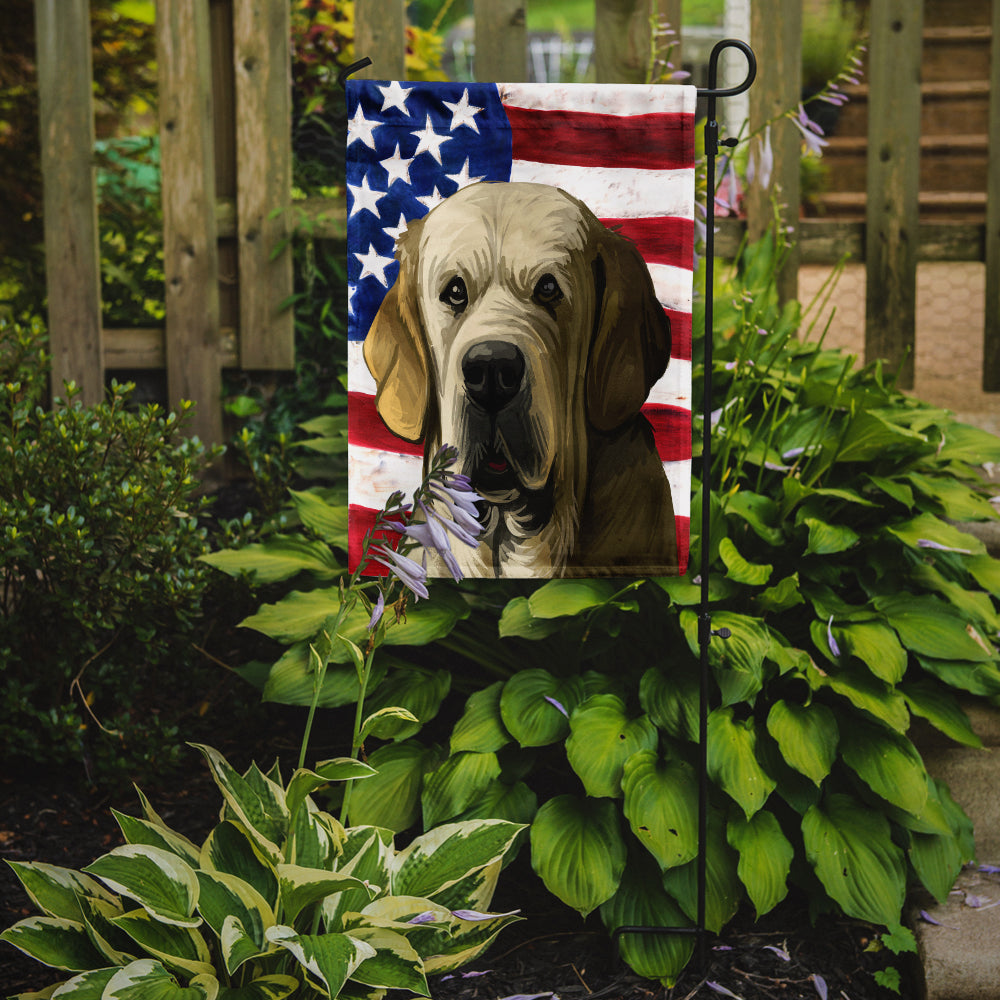 Spanish Mastiff Dog American Flag Flag Garden Size CK6718GF  the-store.com.