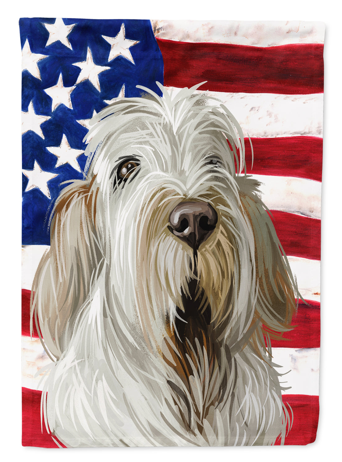 Spinone Italiano Dog American Flag Flag Canvas House Size CK6720CHF