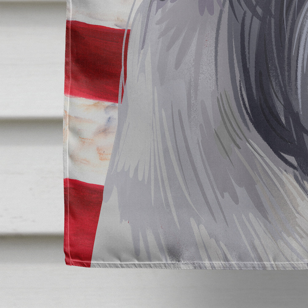 Standard Schnauzer White American Flag Flag Canvas House Size CK6726CHF