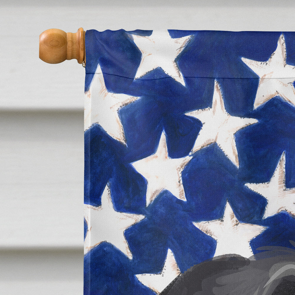 Stephens Cur Dog American Flag Flag Canvas House Size CK6727CHF  the-store.com.