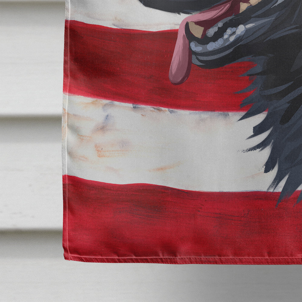 Swedish Lapphund Dog American Flag Flag Canvas House Size CK6730CHF