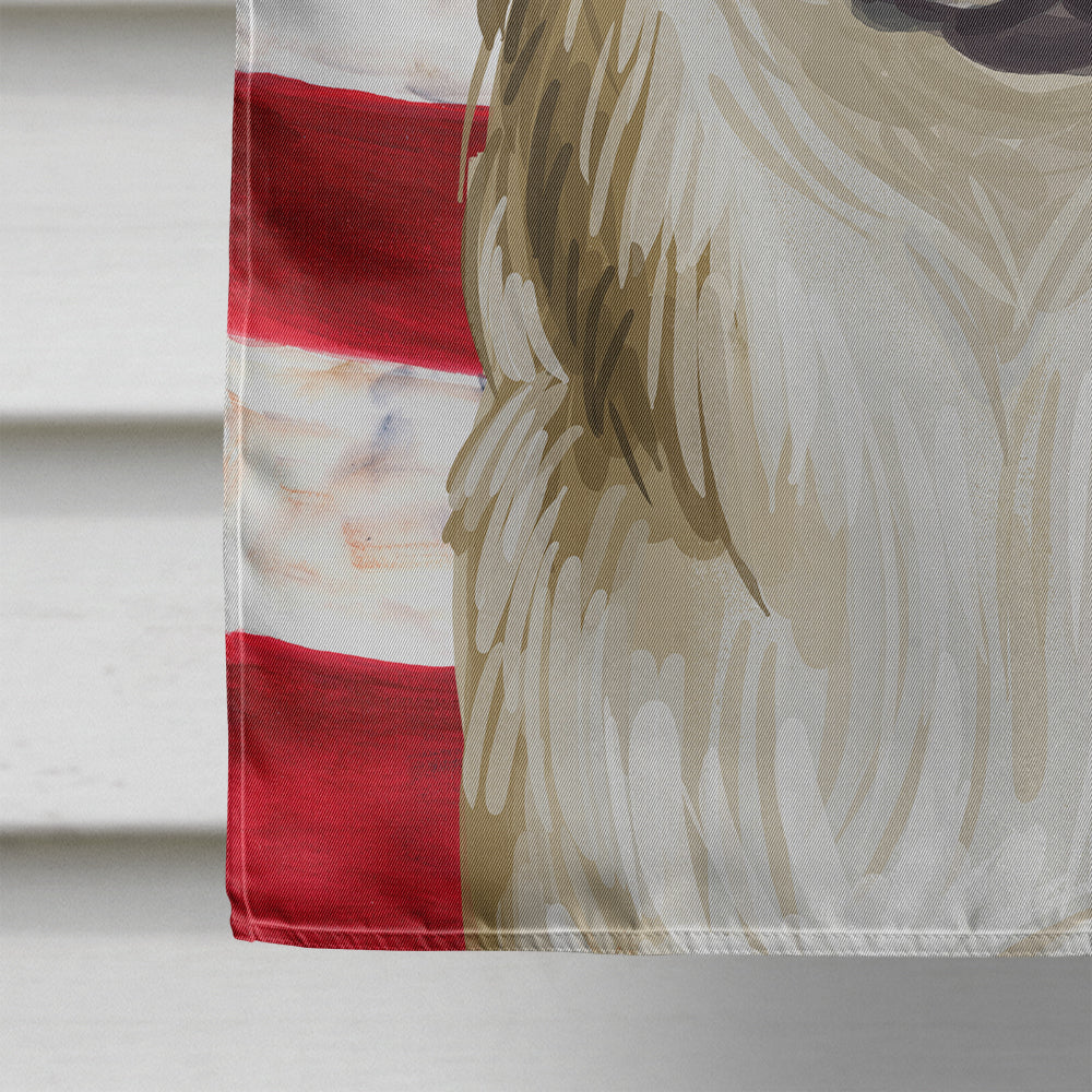 Swedish Vallhund Dog American Flag Flag Canvas House Size CK6731CHF