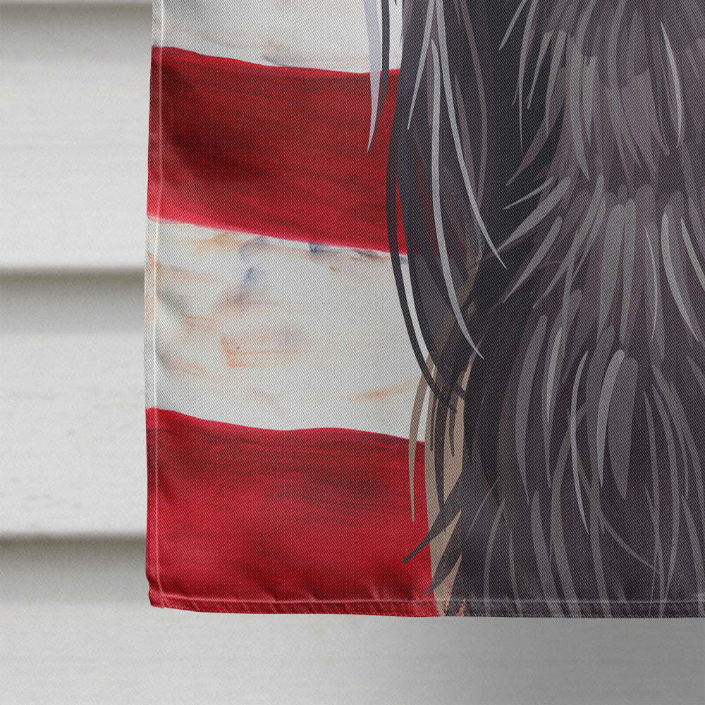 Taigan Dog American Flag Flag Canvas House Size CK6732CHF