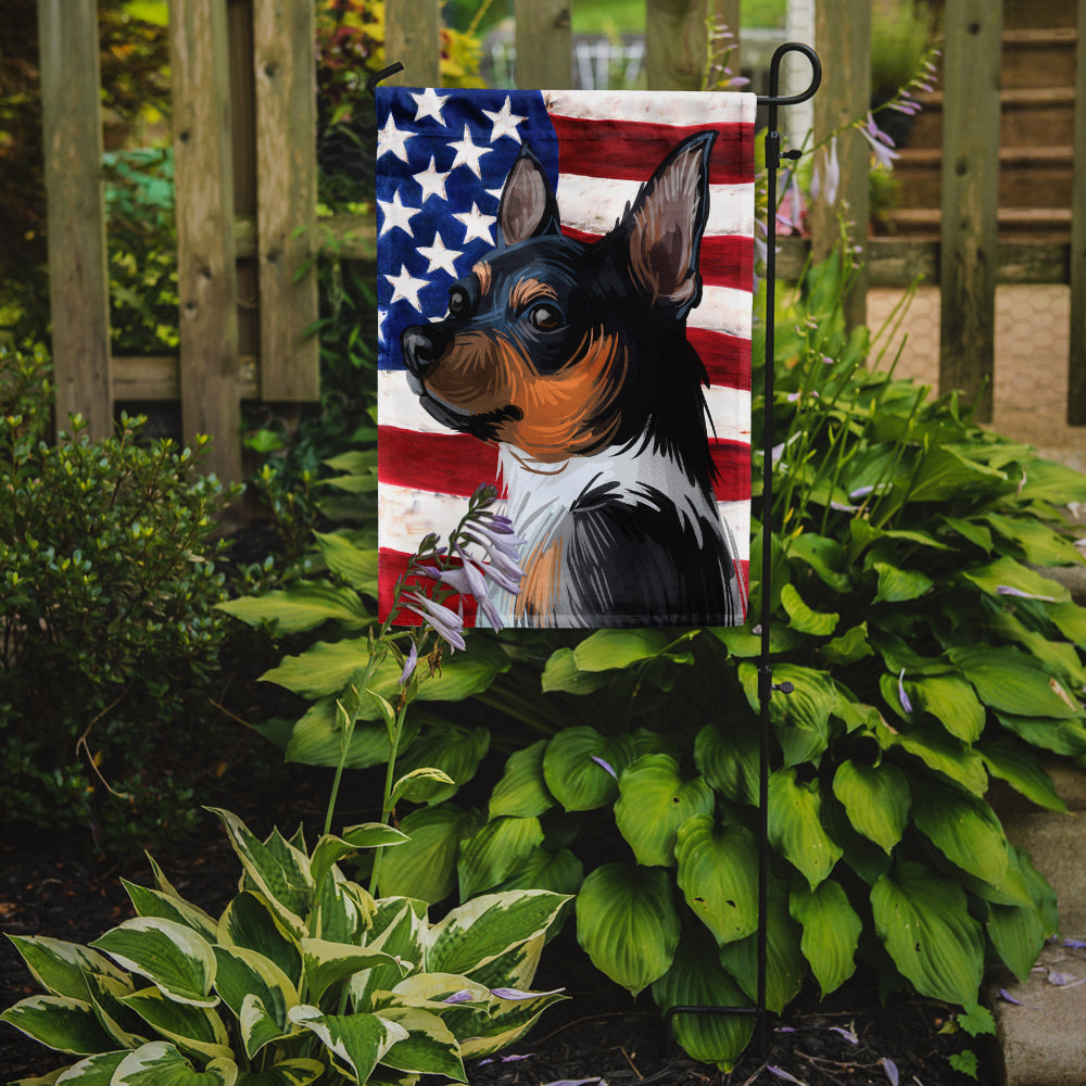 Teddy Roosevelt Terrier American Flag Flag Garden Size CK6735GF