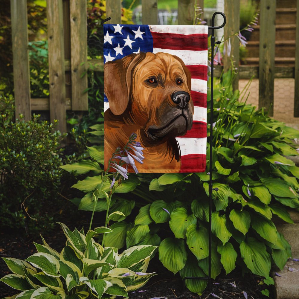 Caroline's Treasures Tosa American Flag Garden Flag - Outdoor Decorative Yard Flag CK6741GF