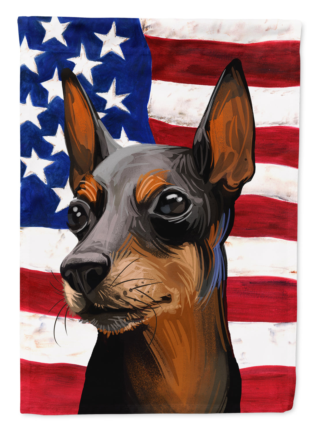 Toy Manchester Terrier American Flag Flag Canvas House Size CK6743CHF