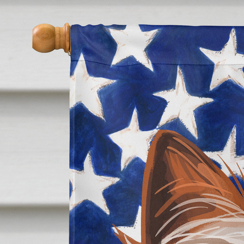 Yorkshire Terrier American Flag Flag Canvas House Size CK6760CHF  the-store.com.