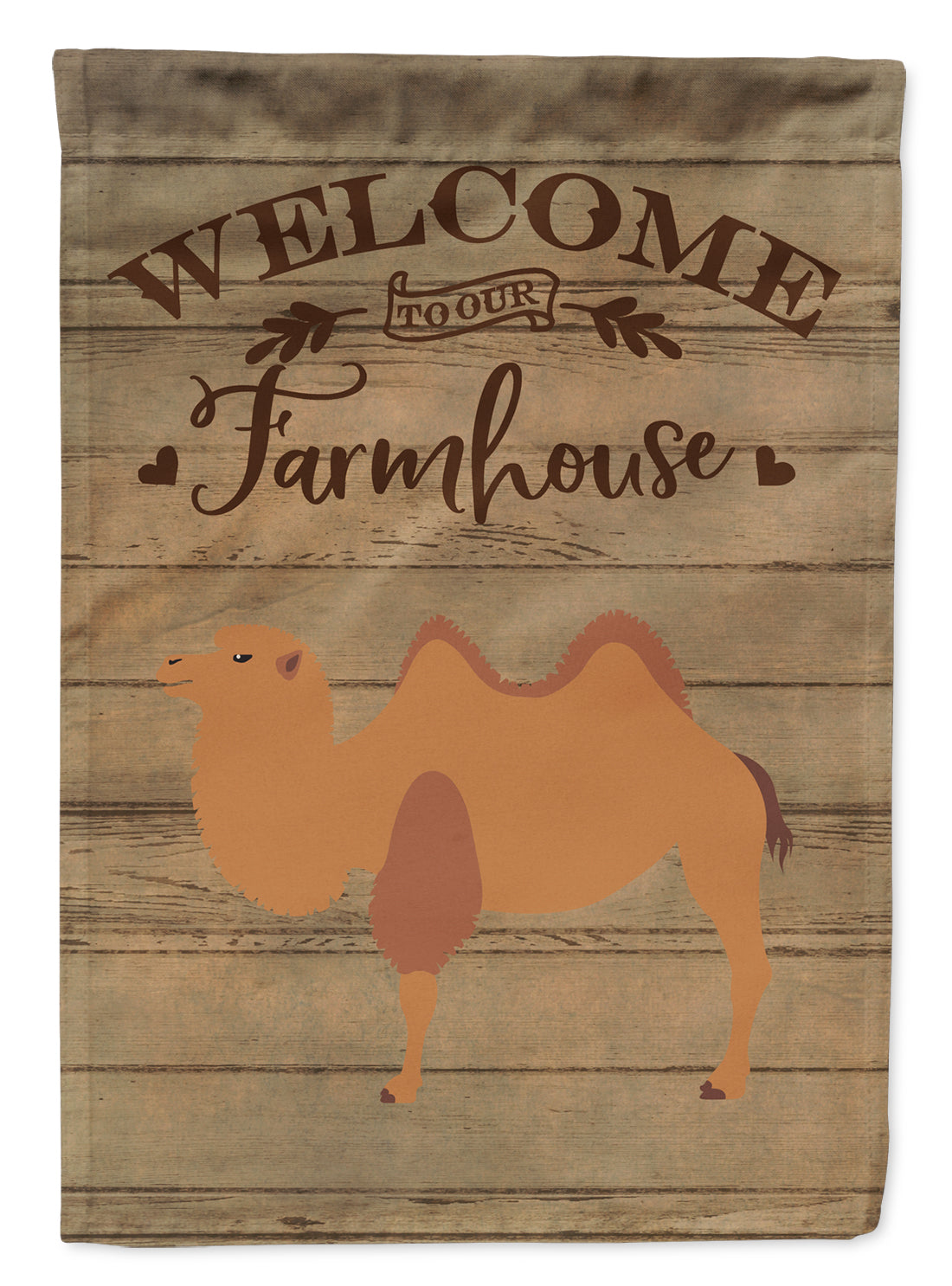 Bactrian Camel Welcome Flag Canvas House Size CK6762CHF  the-store.com.