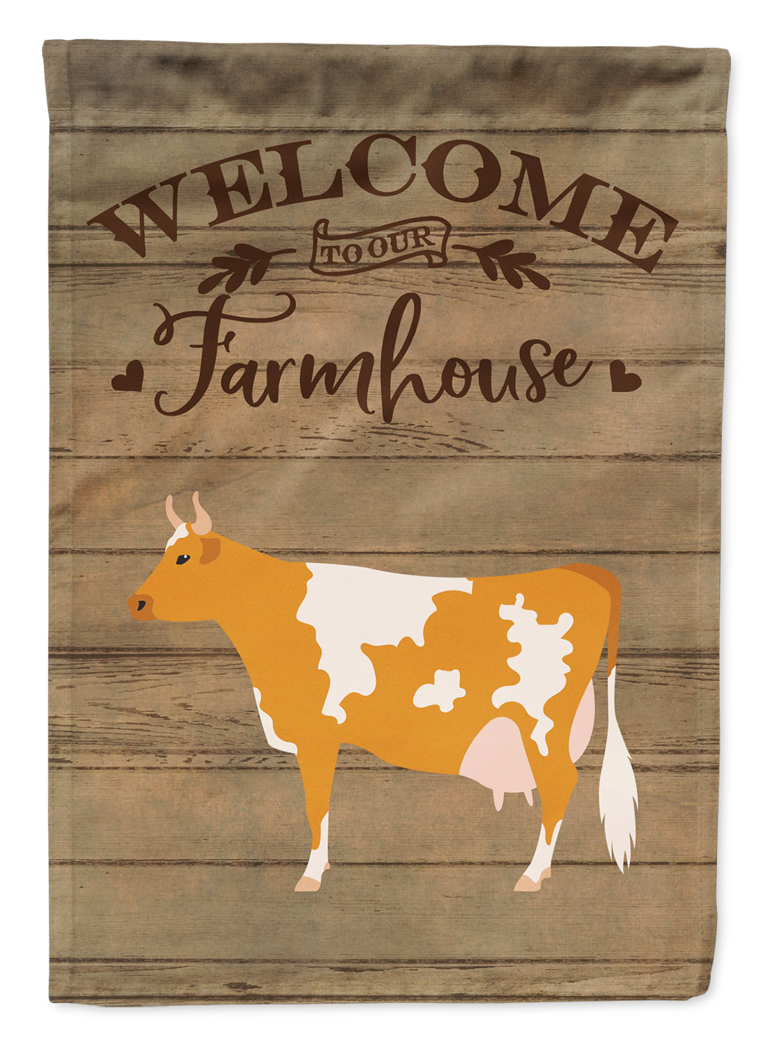Guernsey Cow Welcome Flag Canvas House Size CK6765CHF