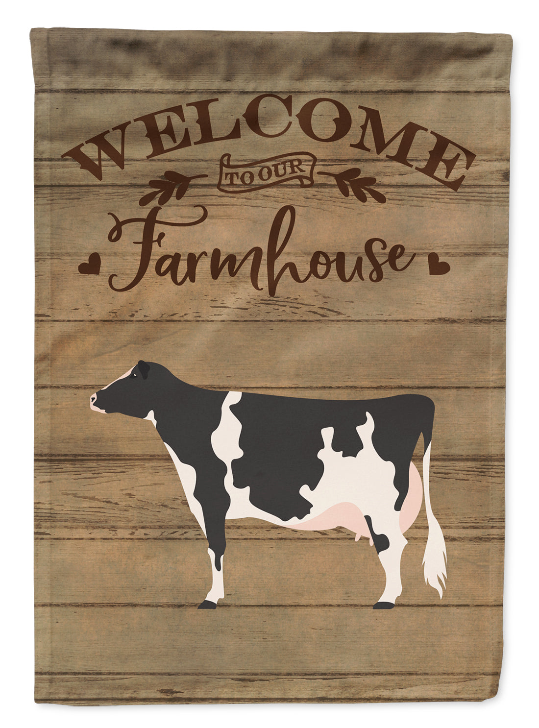 Holstein Cow Welcome Flag Canvas House Size CK6766CHF