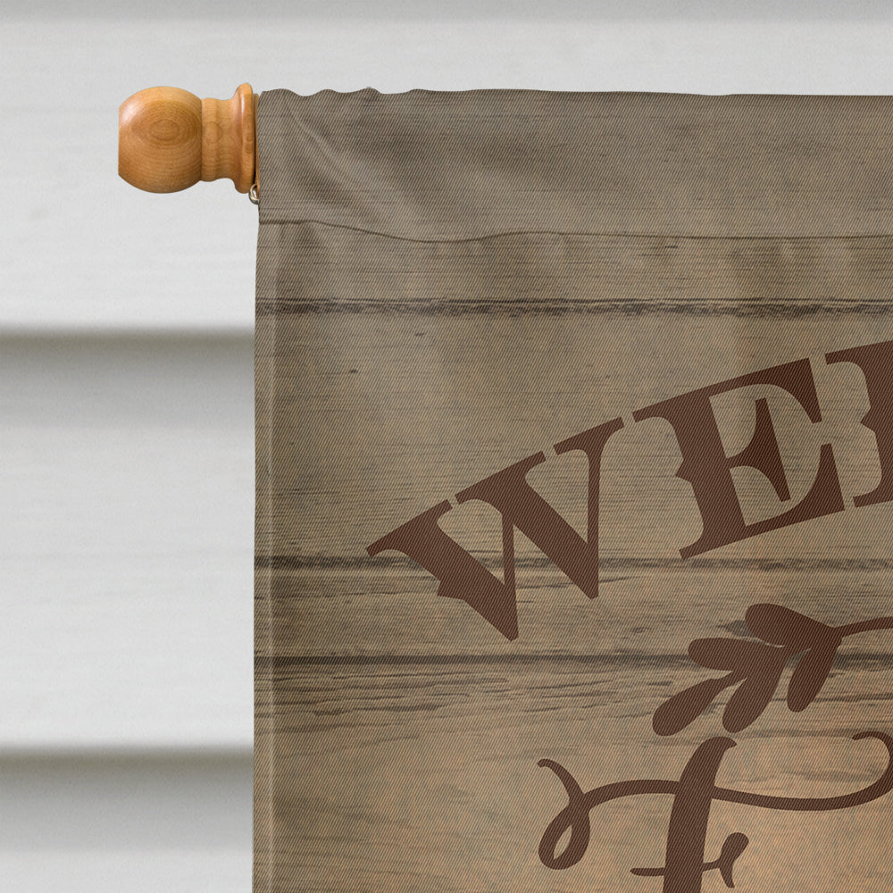 Zebu Indicine Cow Welcome Flag Canvas House Size CK6769CHF  the-store.com.