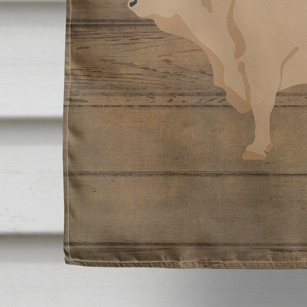 Charolais Cow Welcome Flag Canvas House Size CK6770CHF  the-store.com.