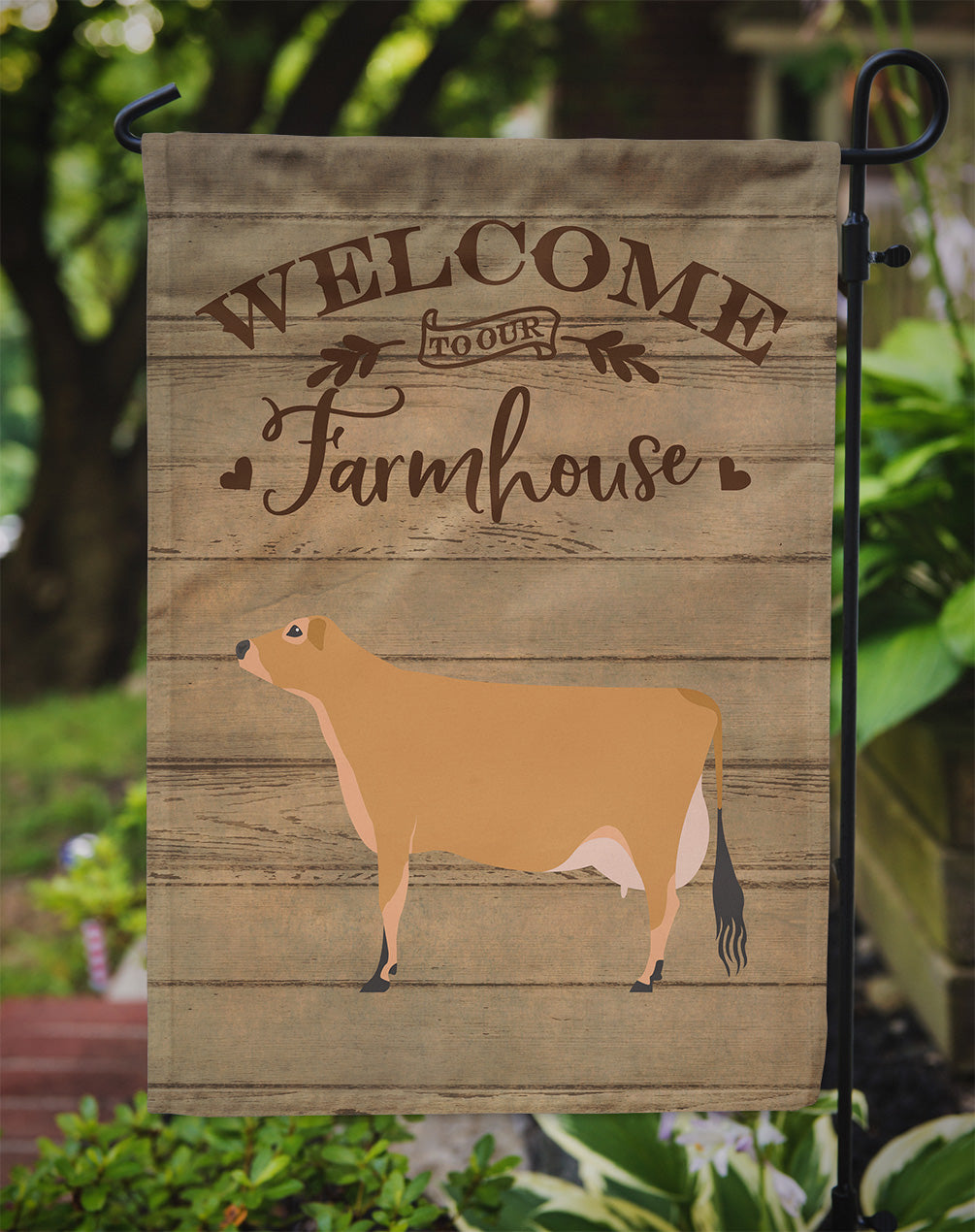 Jersey Cow Welcome Flag Garden Size CK6773GF  the-store.com.