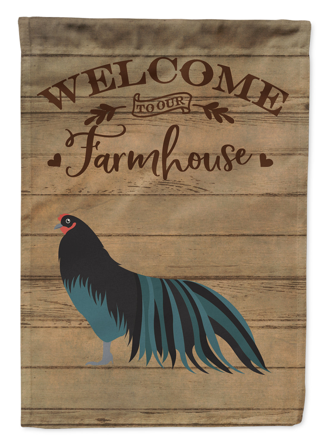 Caroline's Treasures Sumatra Chicken Welcome Flag Canvas House Size CK6777CHF
