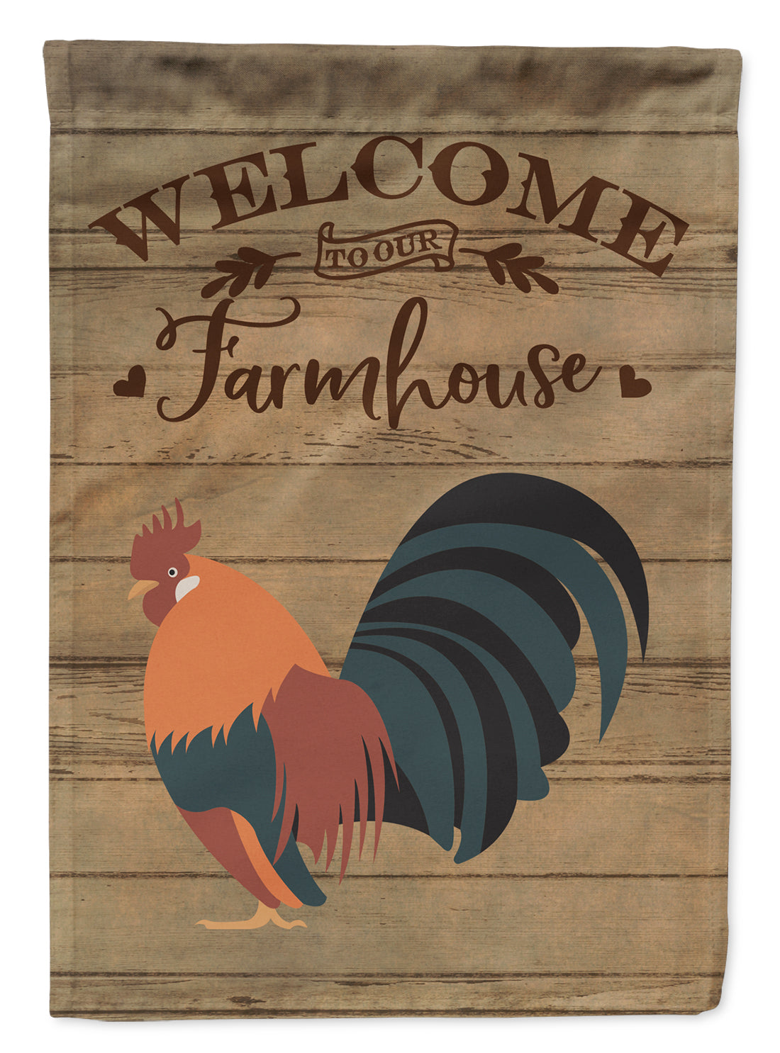 Drapeau de bienvenue de poulet bantam néerlandais Taille de la maison en toile CK6780CHF
