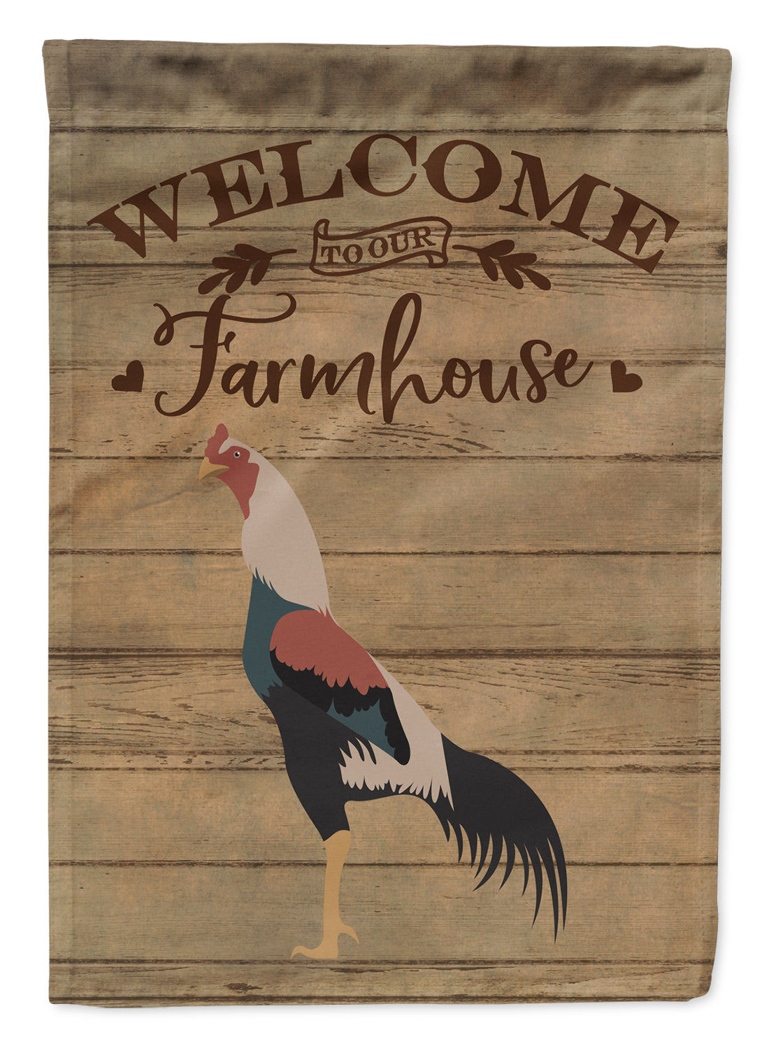 Caroline's Treasures Kulang Chicken Welcome Flag Canvas House Size CK6782CHF
