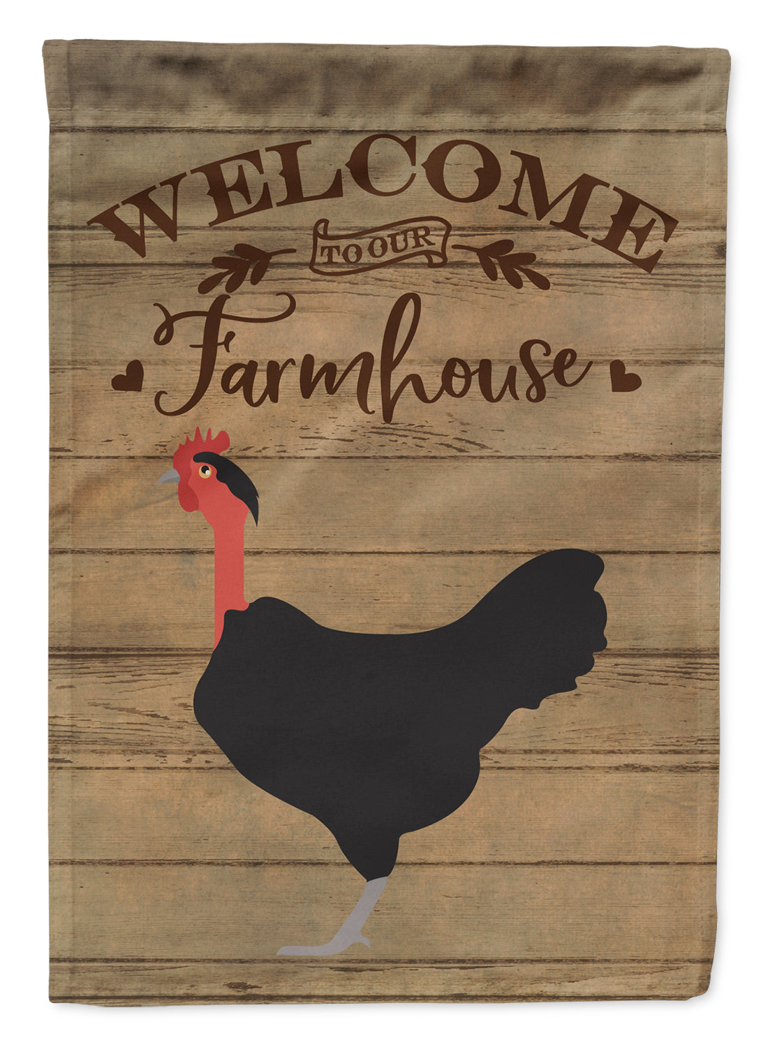 Naked Neck Chicken Welcome Flag Canvas House Size CK6783CHF
