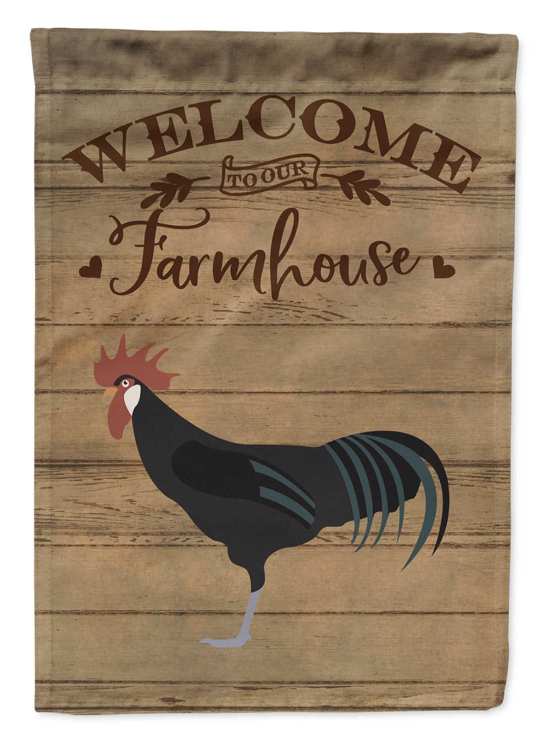Minorca Ctalalan Chicken Welcome Flag Canvas House Size CK6785CHF