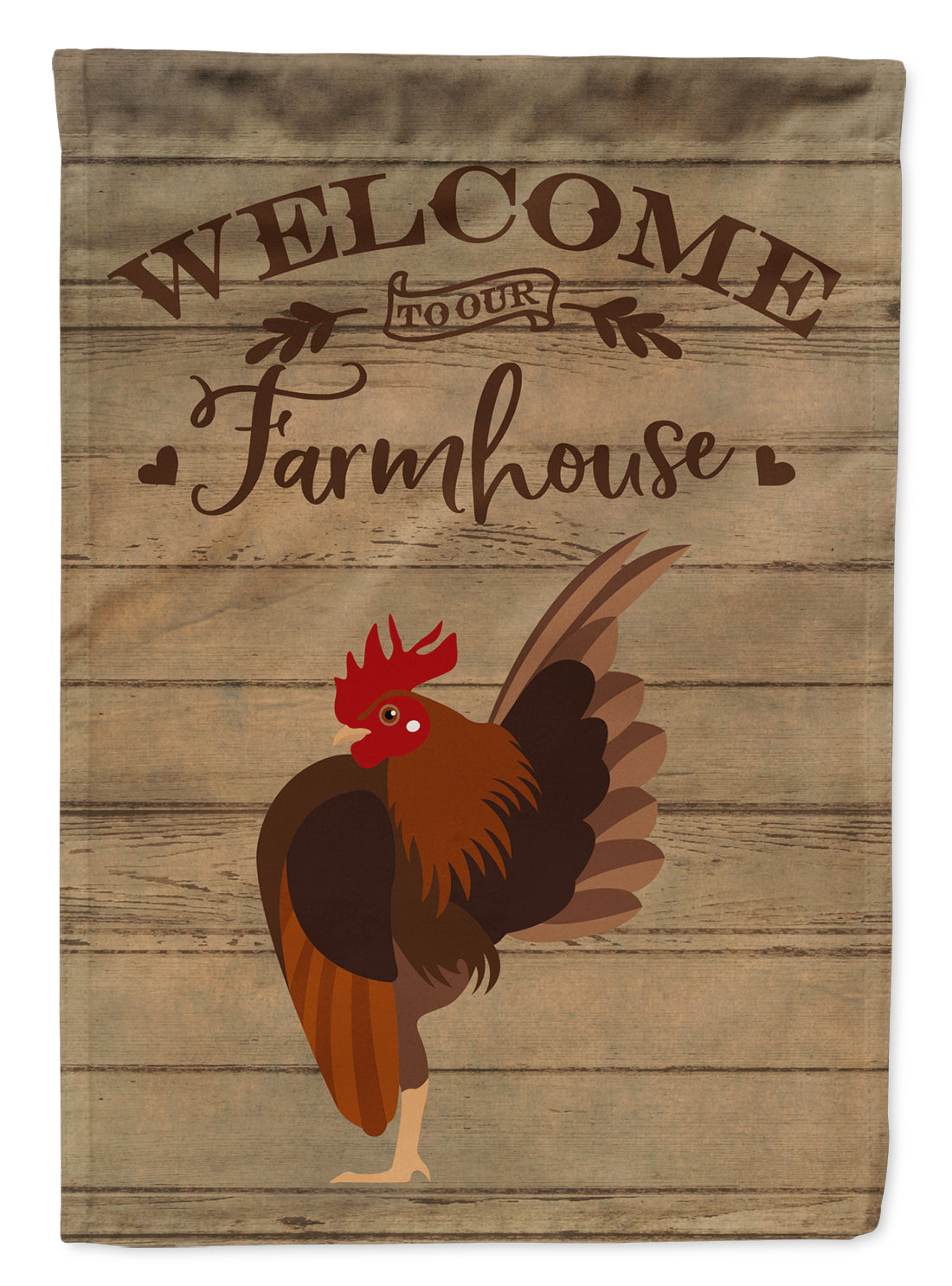 Caroline's Treasures Malaysian Serama Chicken Welcome Flag Canvas House Size CK6786CHF