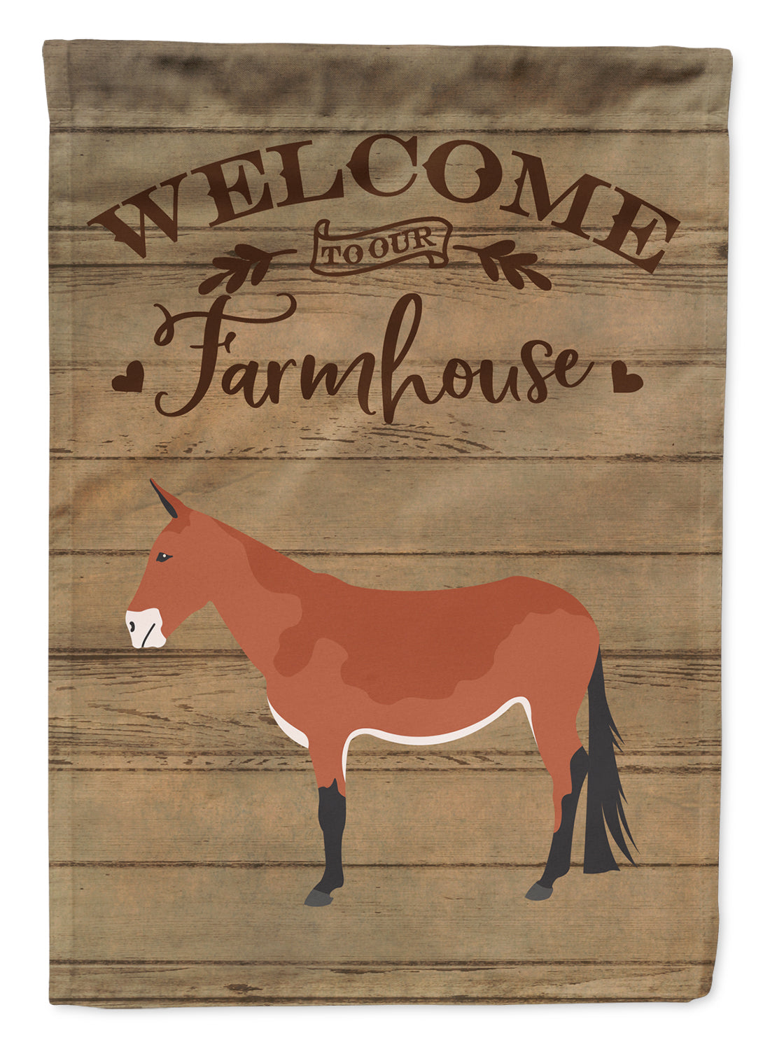 Mule Welcome Flag Canvas House Size CK6789CHF  the-store.com.
