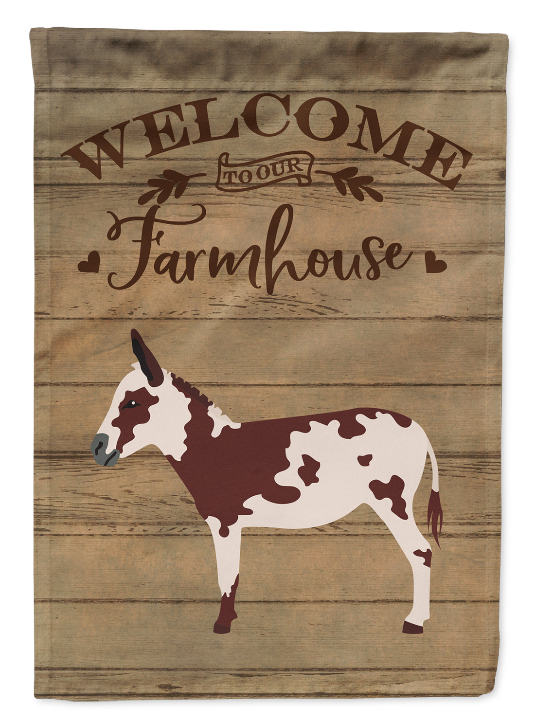 American Spotted Donkey Welcome Flag Canvas House Size CK6795CHF  the-store.com.