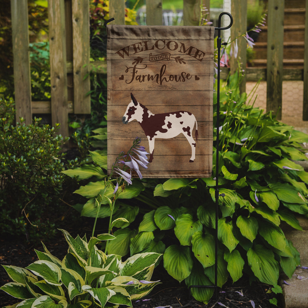 American Spotted Donkey Welcome Flag Garden Size CK6795GF  the-store.com.