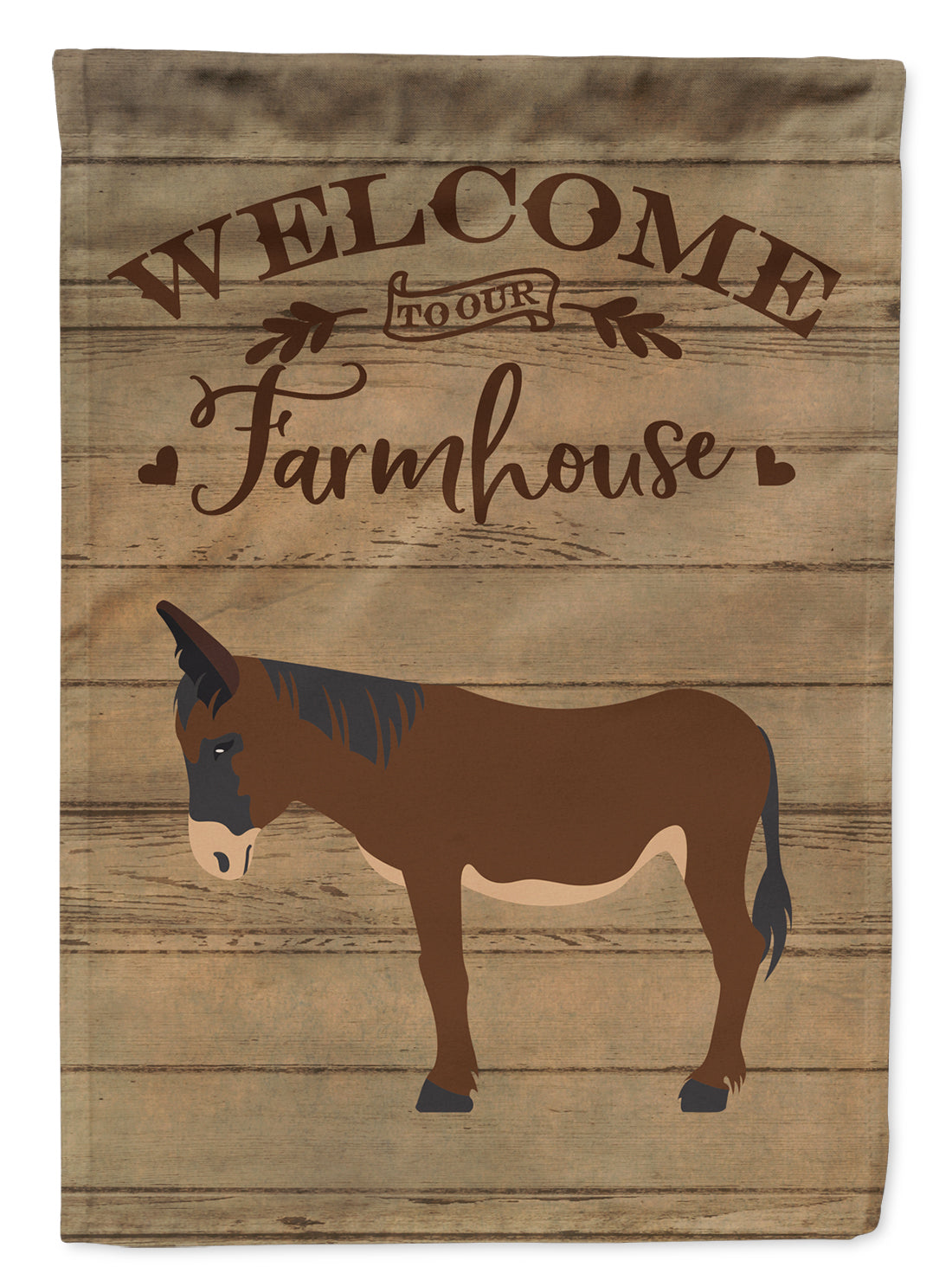 Zamorano-Leones Donkey Welcome Flag Canvas House Size CK6797CHF  the-store.com.