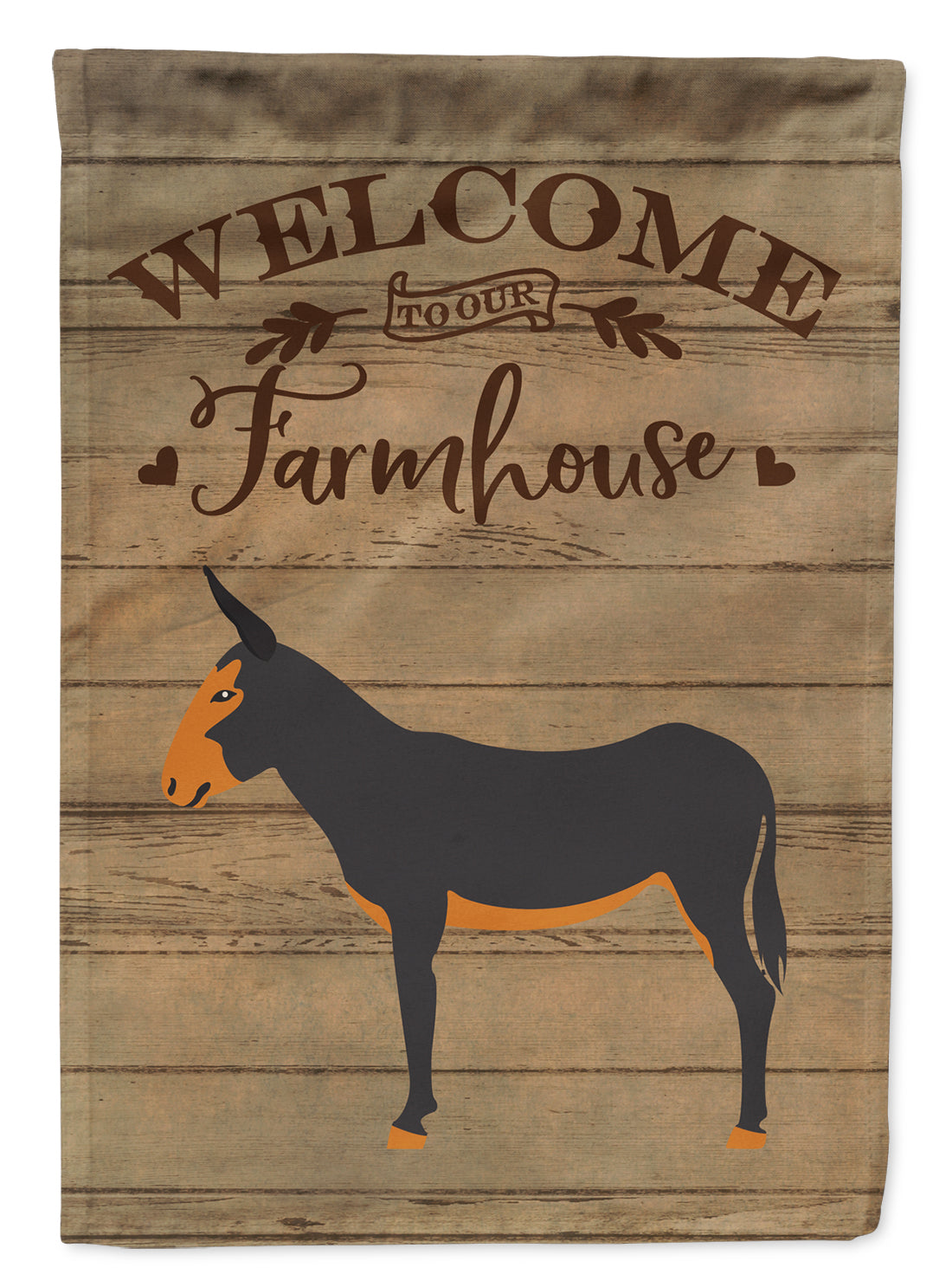 Catalan Donkey Welcome Flag Canvas House Size CK6799CHF  the-store.com.