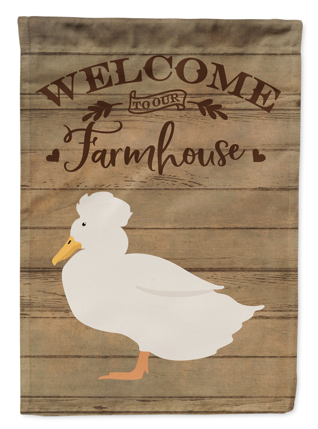 Crested Duck Welcome Flag Canvas House Size CK6801CHF