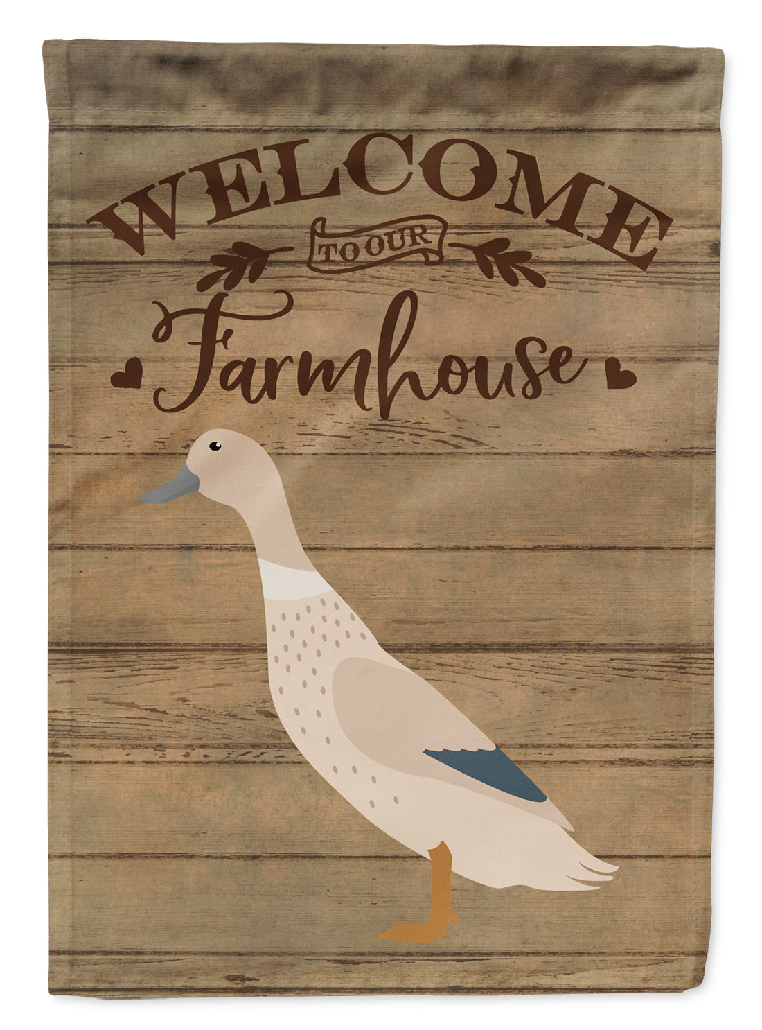 West Harlequin Duck Welcome Flag Canvas House Size CK6802CHF  the-store.com.
