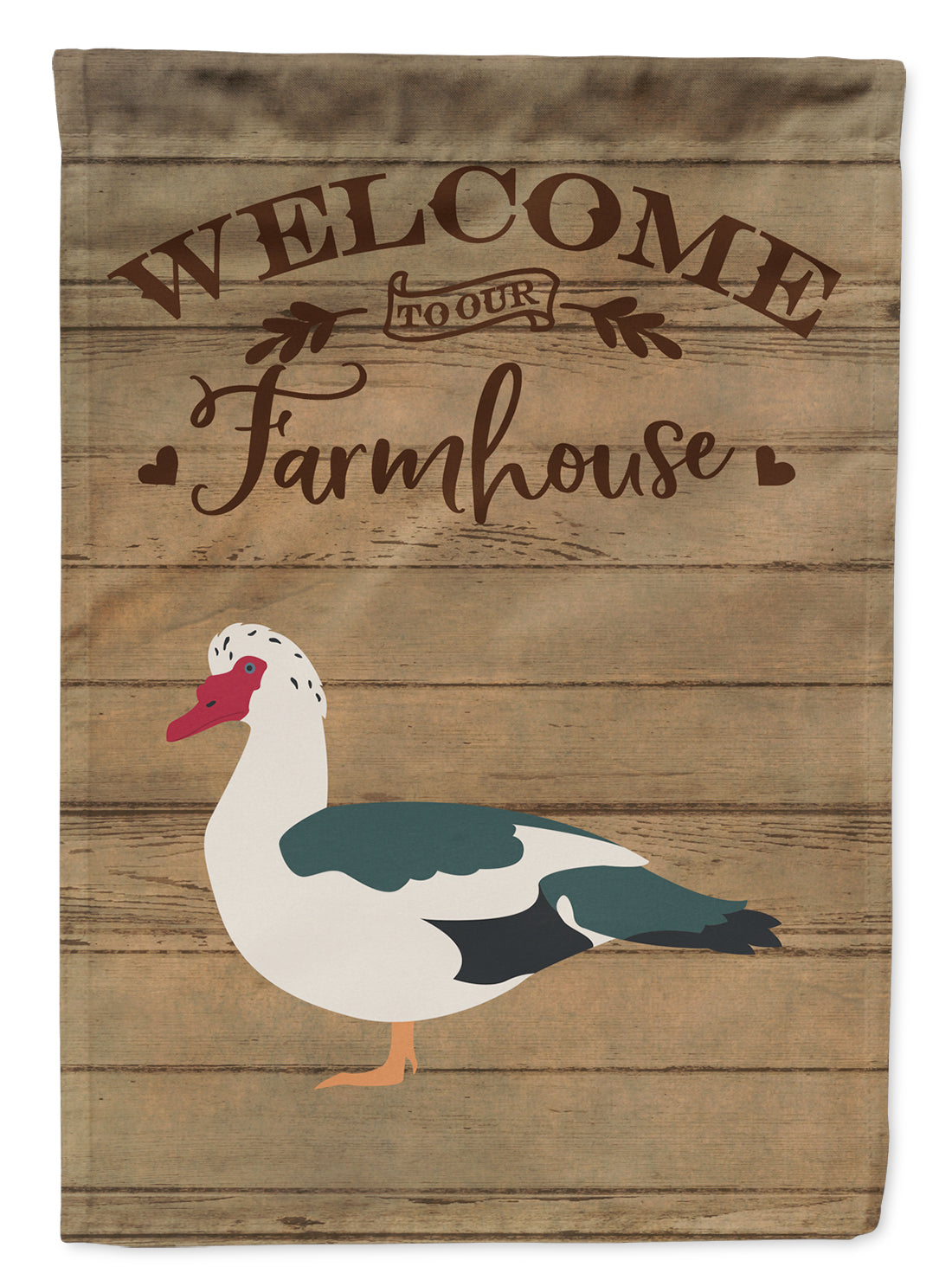 Muscovy Duck Welcome Flag Canvas House Size CK6808CHF