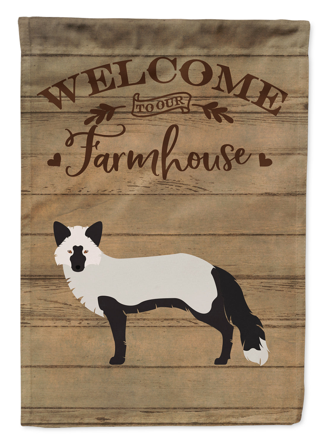 Silver Fox Welcome Flag Canvas House Size CK6815CHF