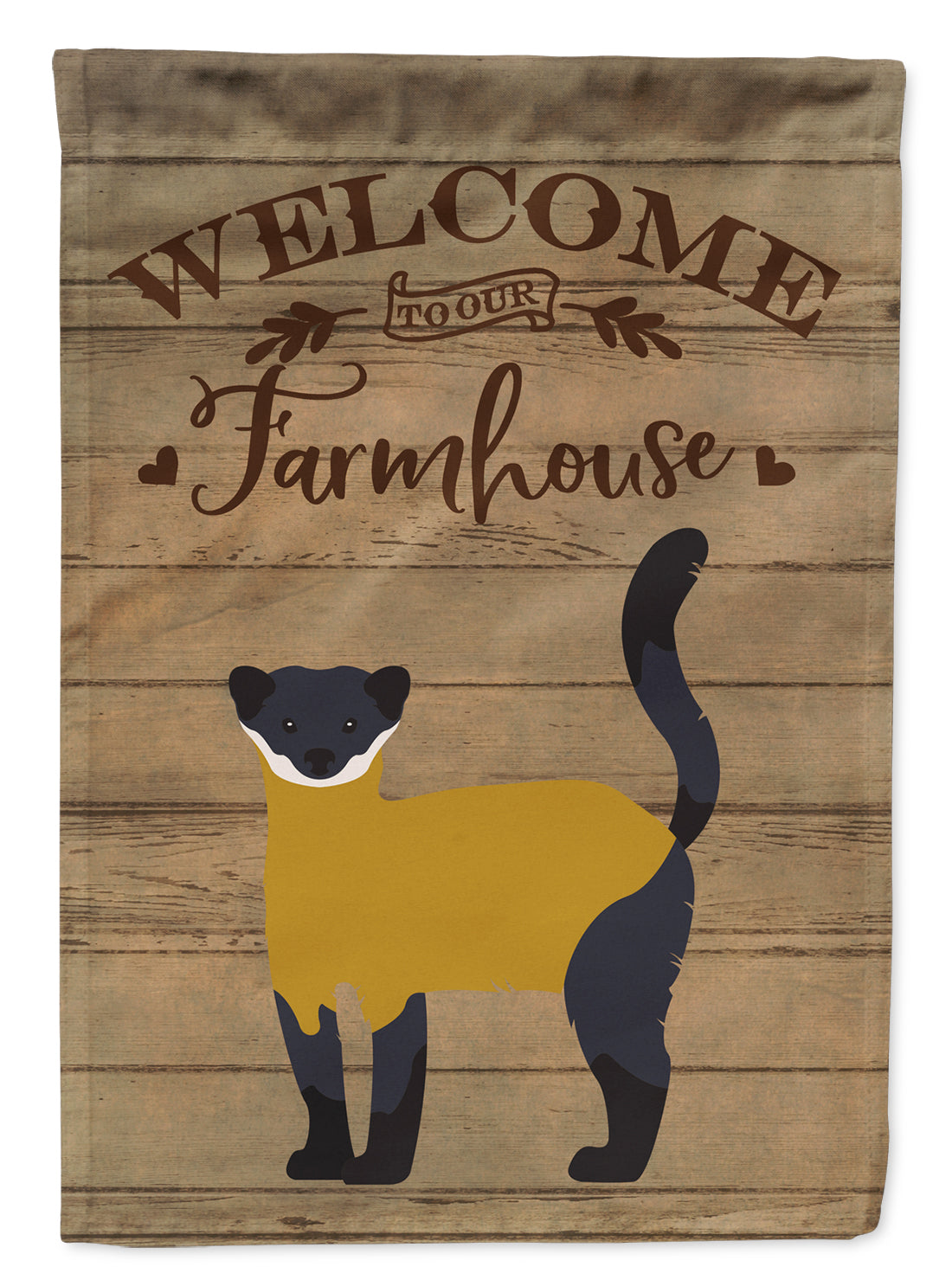 Yellow-Throated Marten Welcome Flag Canvas House Size CK6818CHF