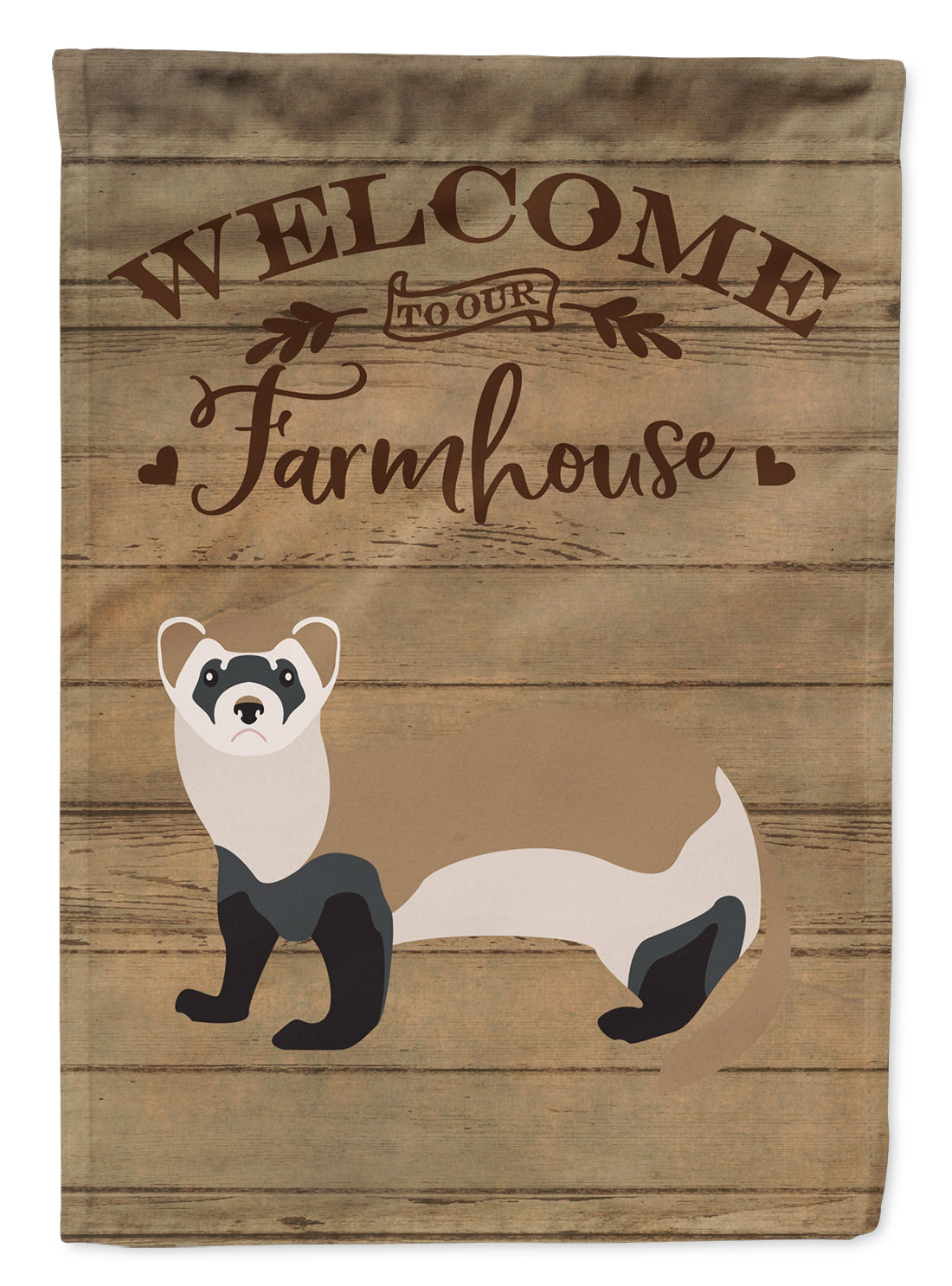 Ferret Welcome Flag Canvas House Size CK6822CHF  the-store.com.