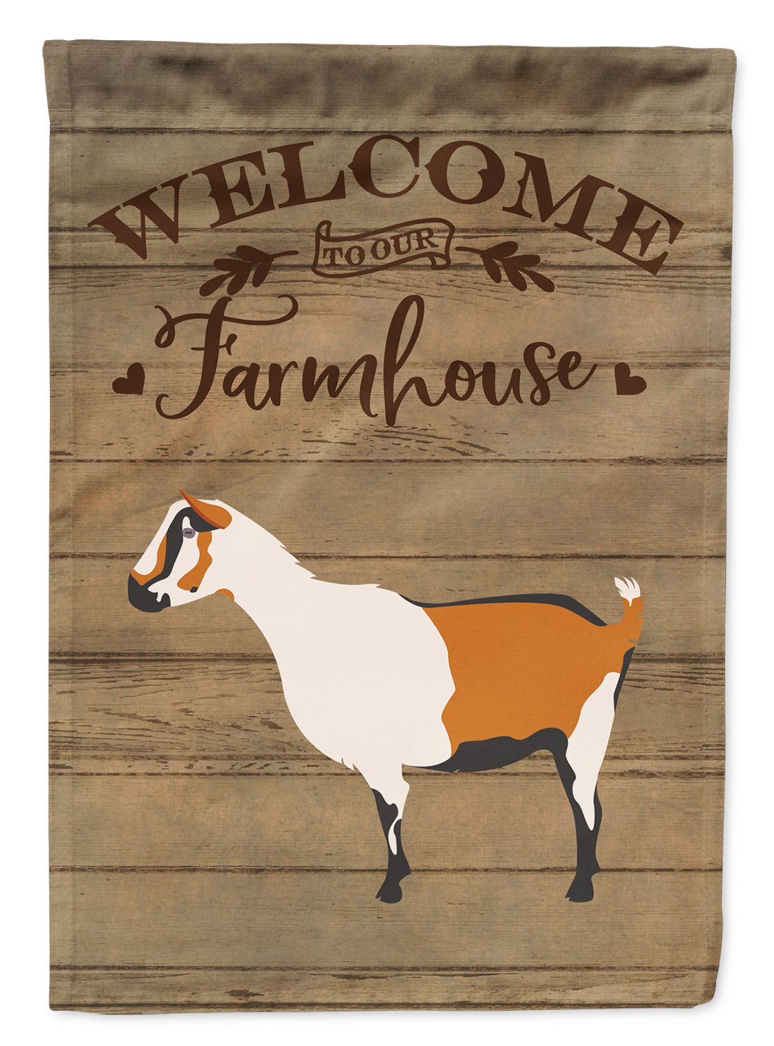 Alpine Goat Welcome Flag Canvas House Size CK6824CHF