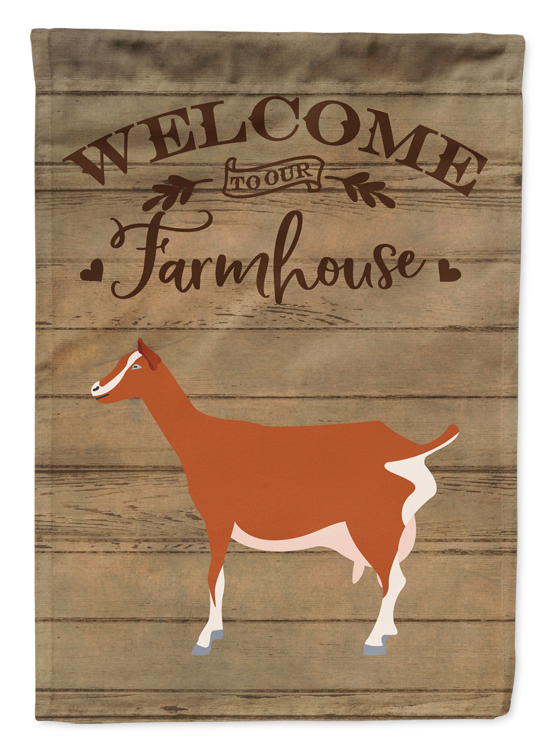 Toggenburger Goat Welcome Flag Canvas House Size CK6825CHF