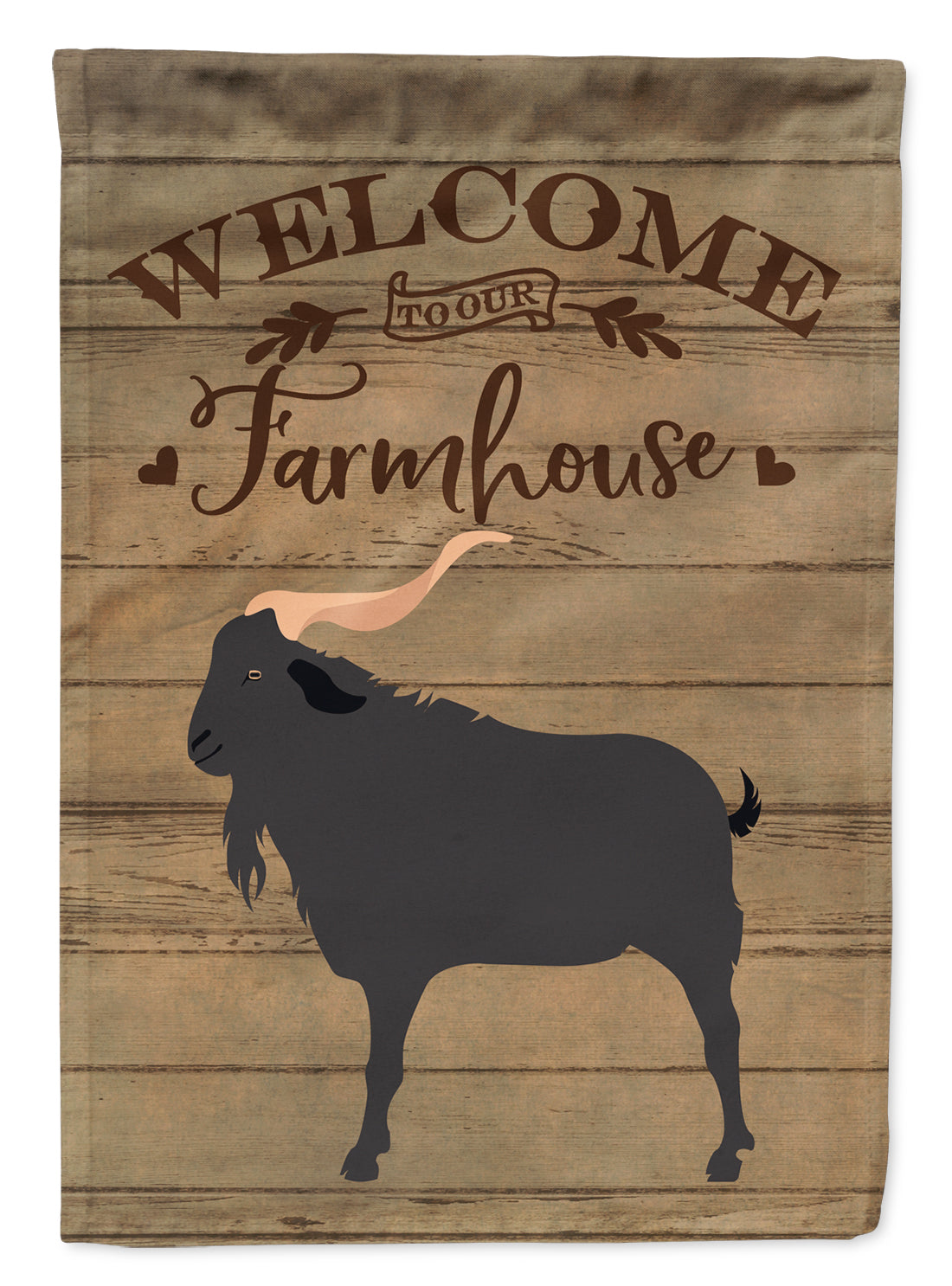 Verata Goat Welcome Flag Canvas House Size CK6826CHF