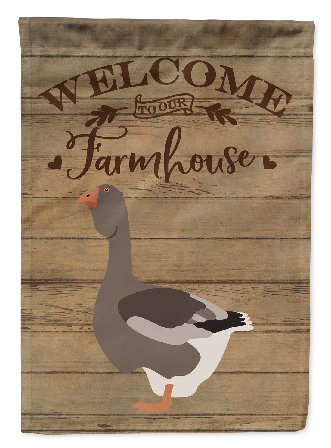 Toulouse Goose Welcome Flag Canvas House Size CK6841CHF  the-store.com.