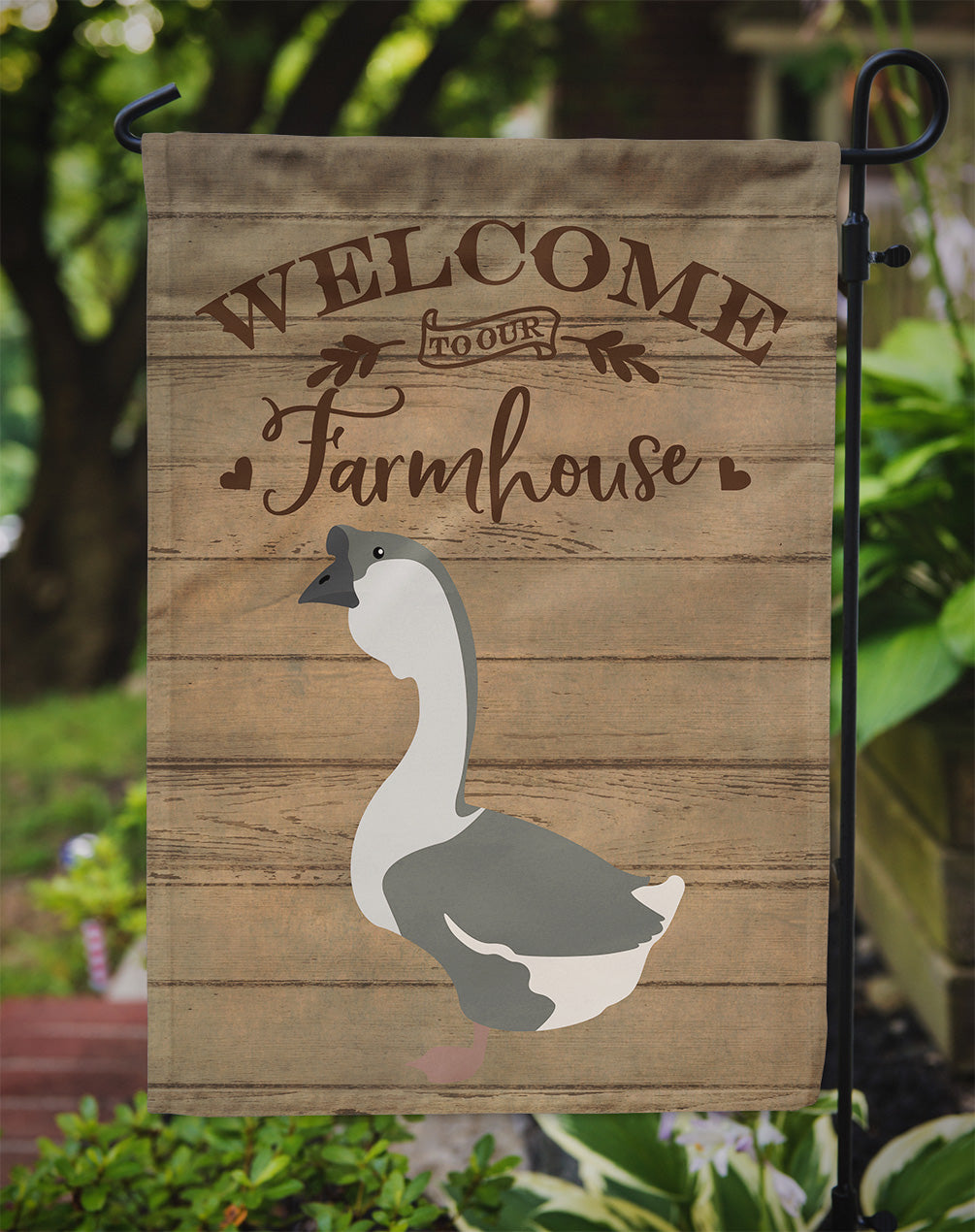 African Goose Welcome Flag Garden Size CK6843GF  the-store.com.