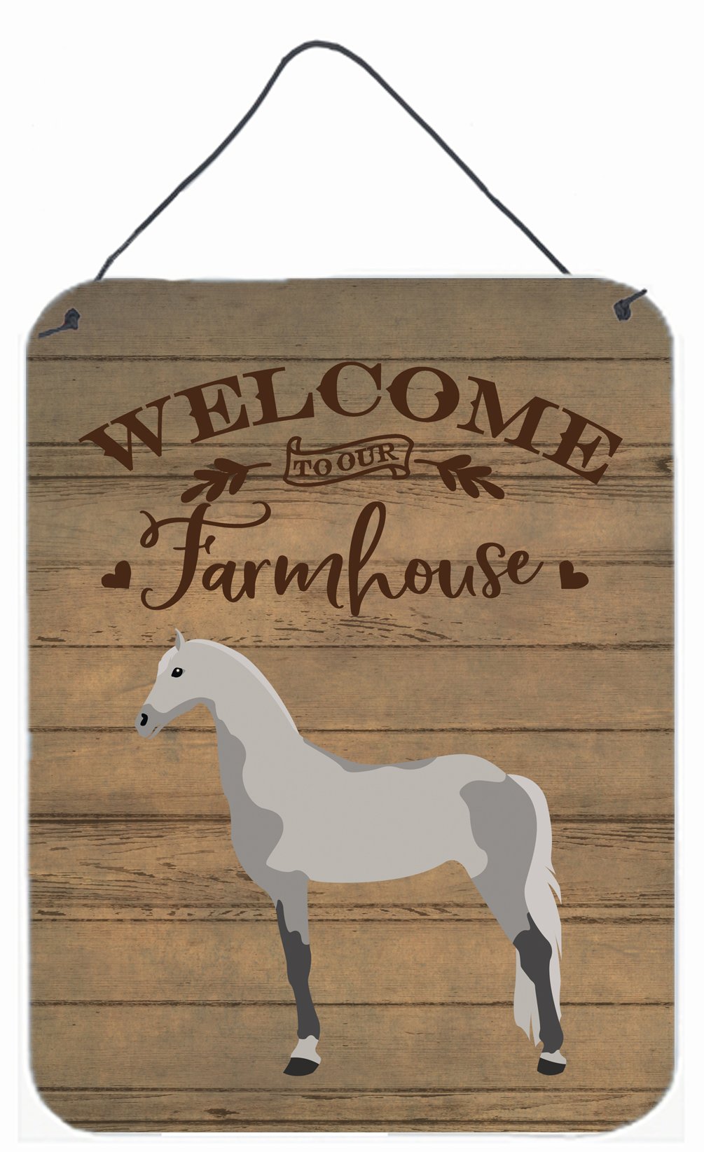Orlov Trotter Horse Welcome Wall or Door Hanging Prints CK6852DS1216 by Caroline's Treasures