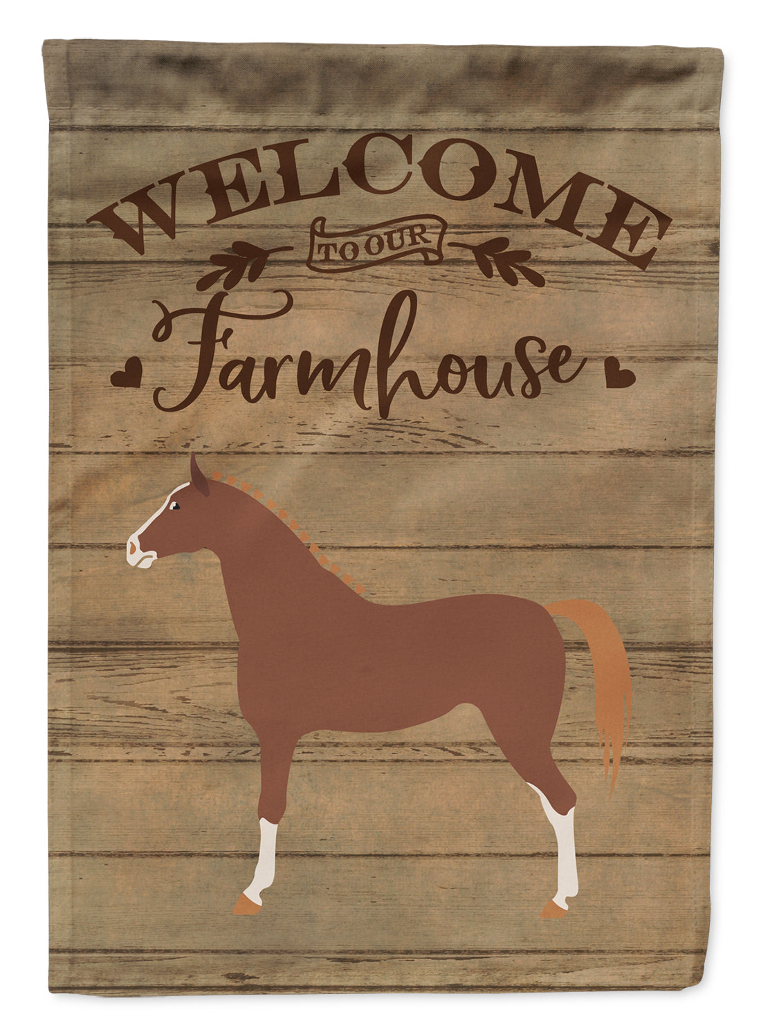 Hannoverian Horse Welcome Flag Canvas House Size CK6853CHF