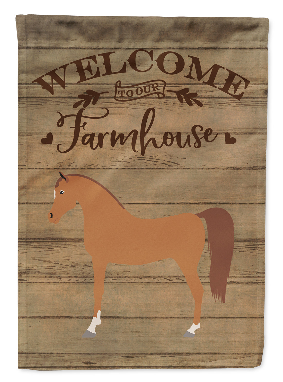 Arabian Horse Welcome Flag Canvas House Size CK6855CHF  the-store.com.