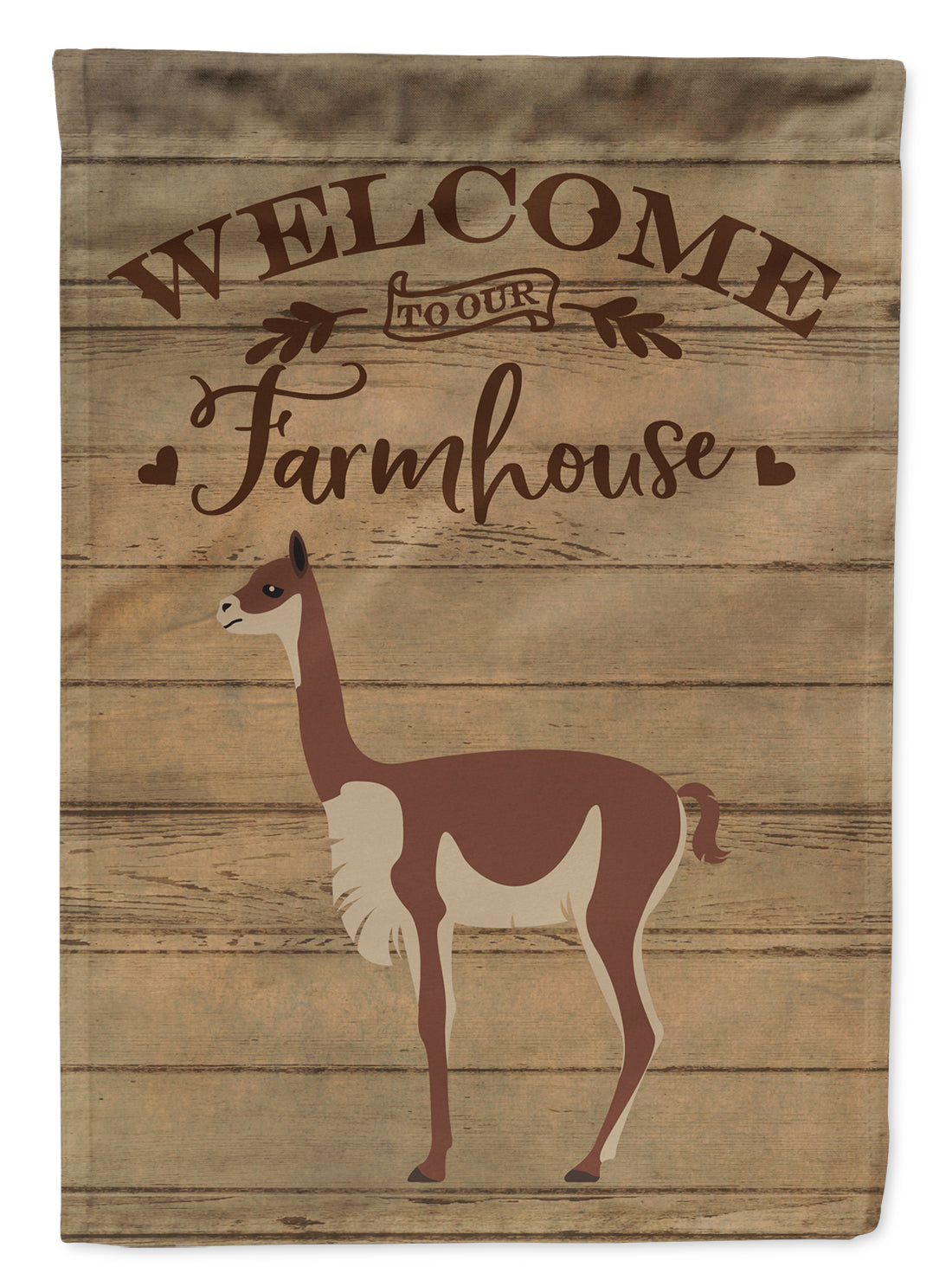 Vicugna or Vicuna Welcome Flag Canvas House Size CK6861CHF