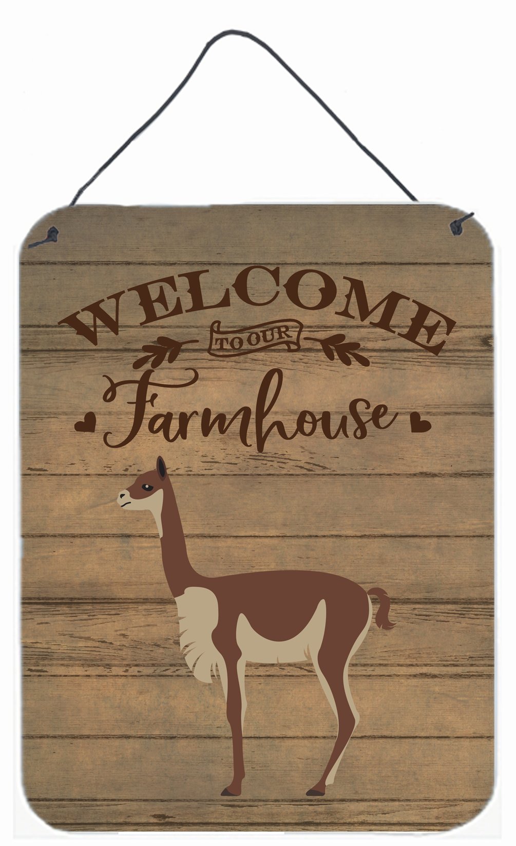 Vicugna or Vicuna Welcome Wall or Door Hanging Prints CK6861DS1216 by Caroline's Treasures
