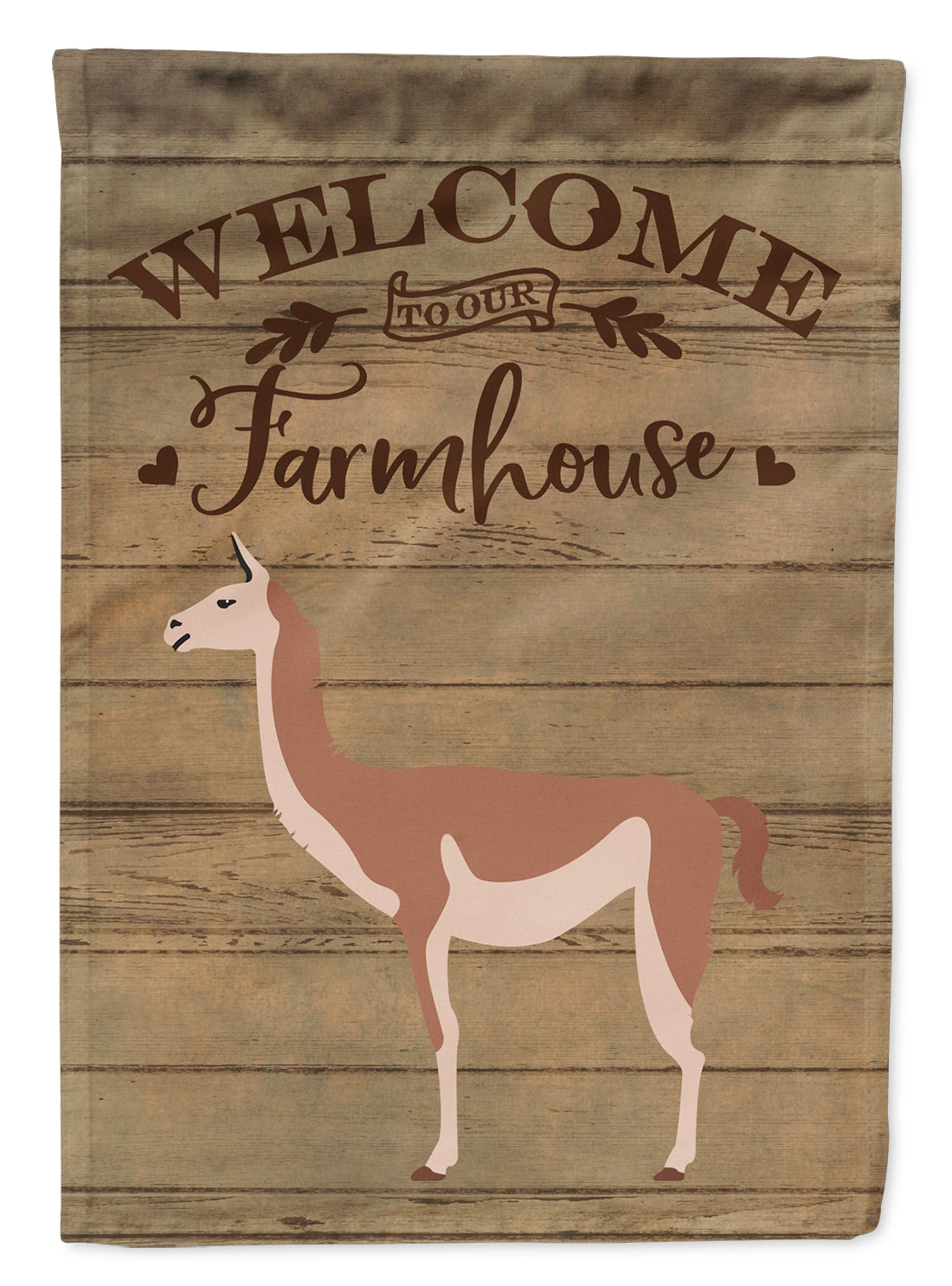 Guanaco Welcome Flag Canvas House Size CK6865CHF
