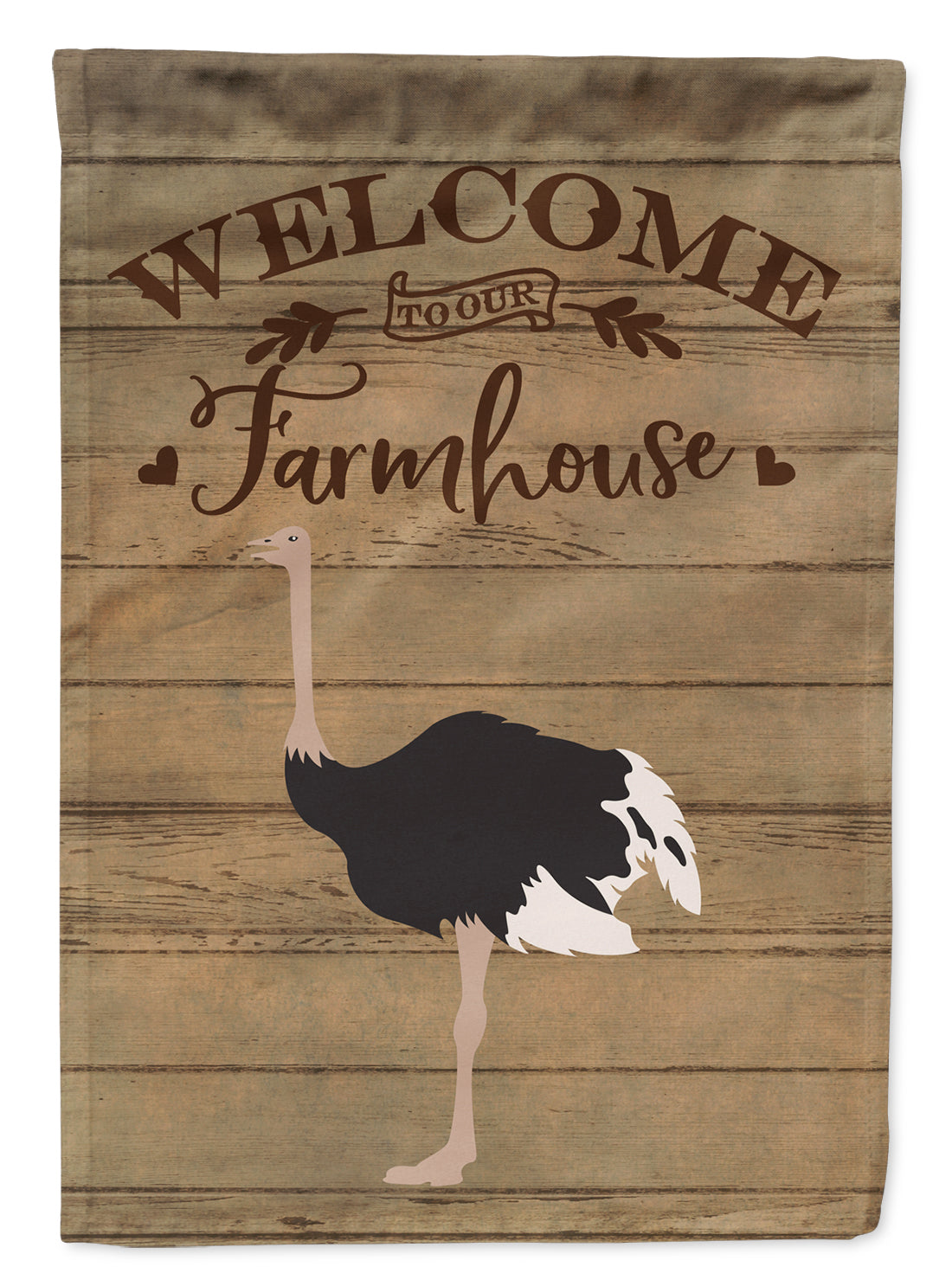 Common Ostrich Welcome Flag Canvas House Size CK6868CHF